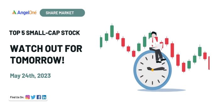 Top 5 Smallcap Stocks Watch out for Tomorrow, May 24, 2023 | Angel One Top 5 Smallcap Stocks Watch out for Tomorrow, May 24, 2023 | Angel One